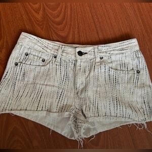 Rag & Bone Striped Jean Shorts